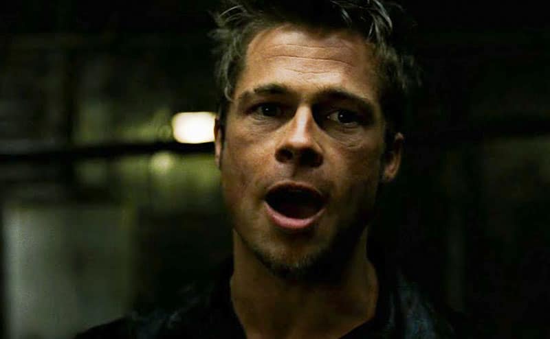 Brad Pitt in a still from the film.