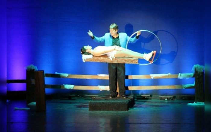 magician in a show