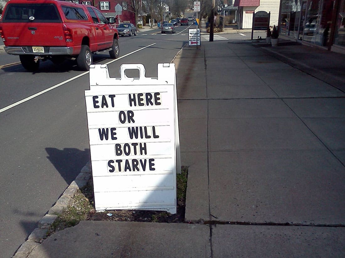 Brutally Honest Sign