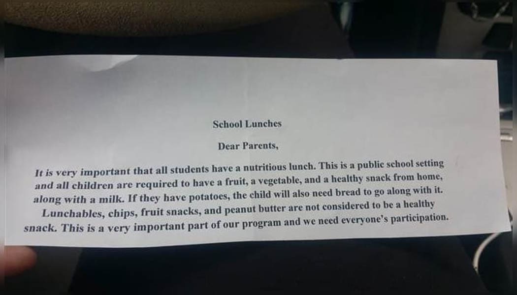 the note Leeza received