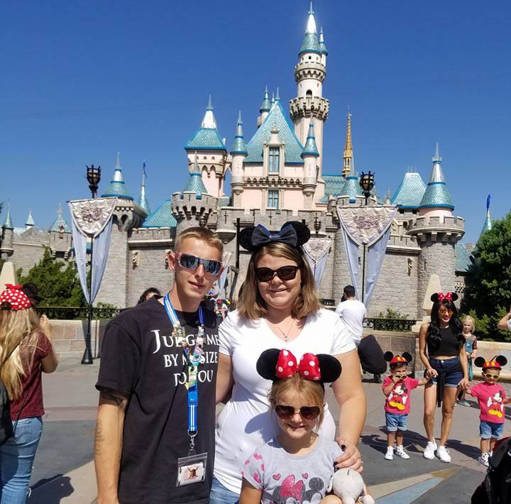 Natalee, Leeza, and Nate at Disneyland