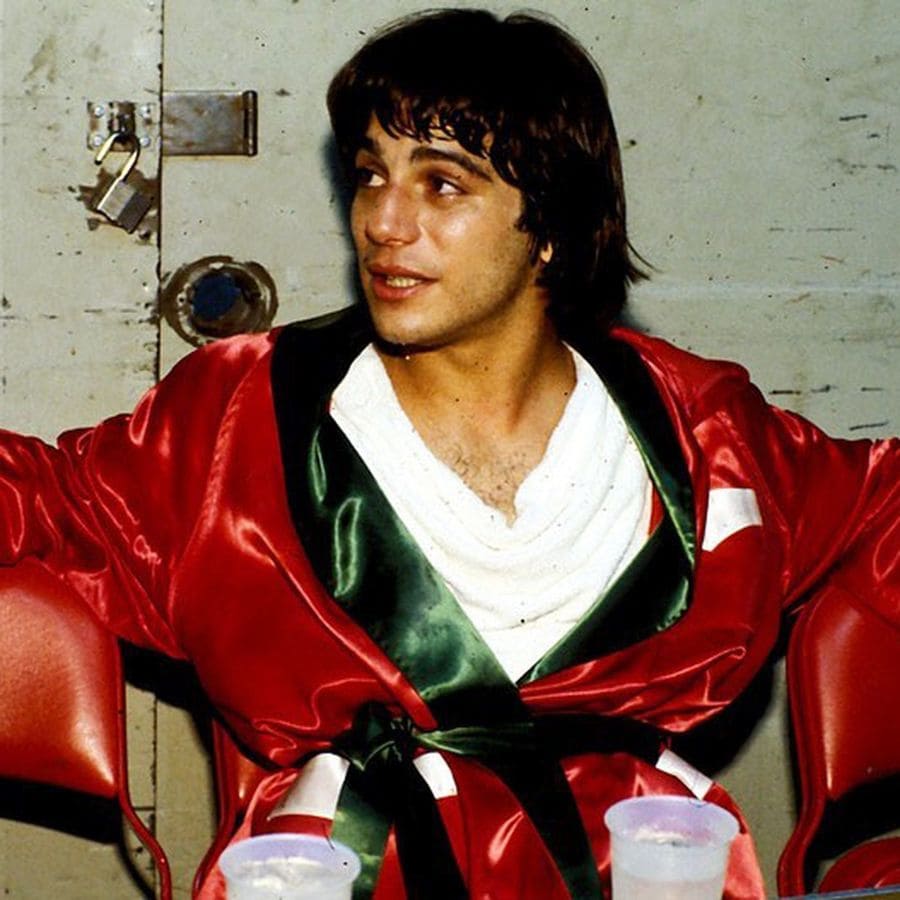 Tony Danza in the boxing ring after a fight