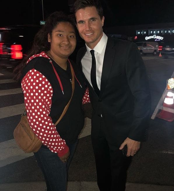 Robbie and Marlen taking a picture together