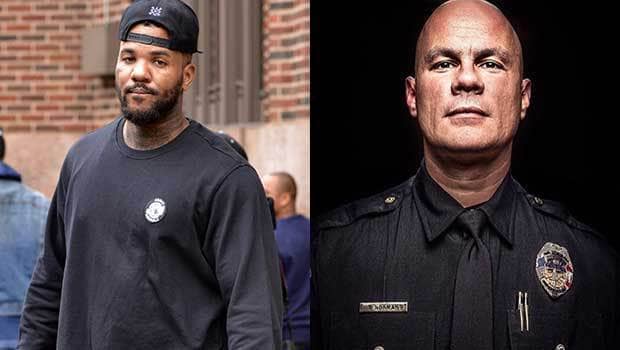 The rapper The Game and Officer Tommy Norman