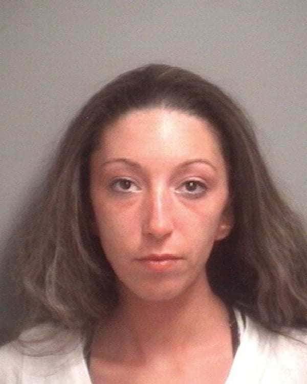 Amanda Claytons mugshot from when she was arrested.