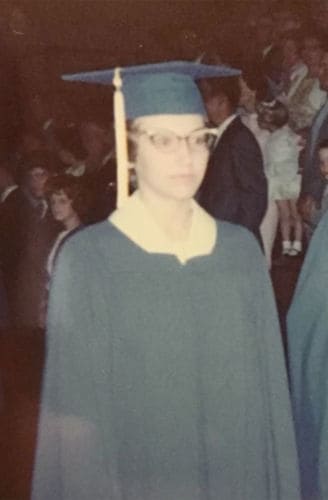 Karen at graduation. 