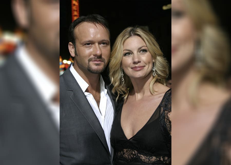 Tim McGraw and Faith Hill at The world premiere of 'Friday Night Lights' at Grauman's Chinese Theater in Hollywood. 