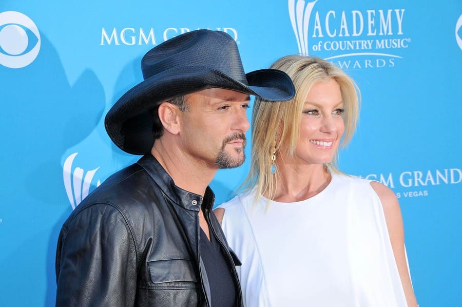Tim McGraw and Faith Hill at the 45th Academy of Country Music Awards arrivals, 2010. 