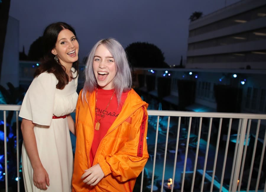 Lana Del Rey and Billie Eilish at the ASCAP pop awards in 2018.