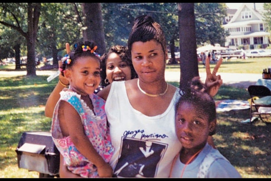 Ann Pettway, center, with Netty, left
