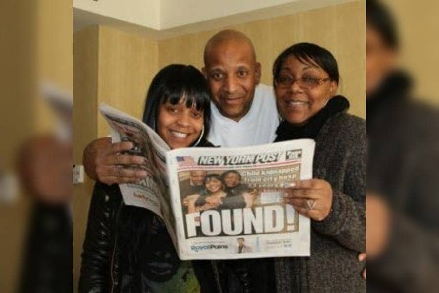Nelly with her parents