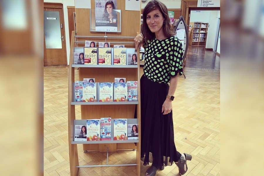 Zoe Folbigg with her book