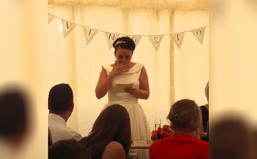 Lana gives her wedding speech