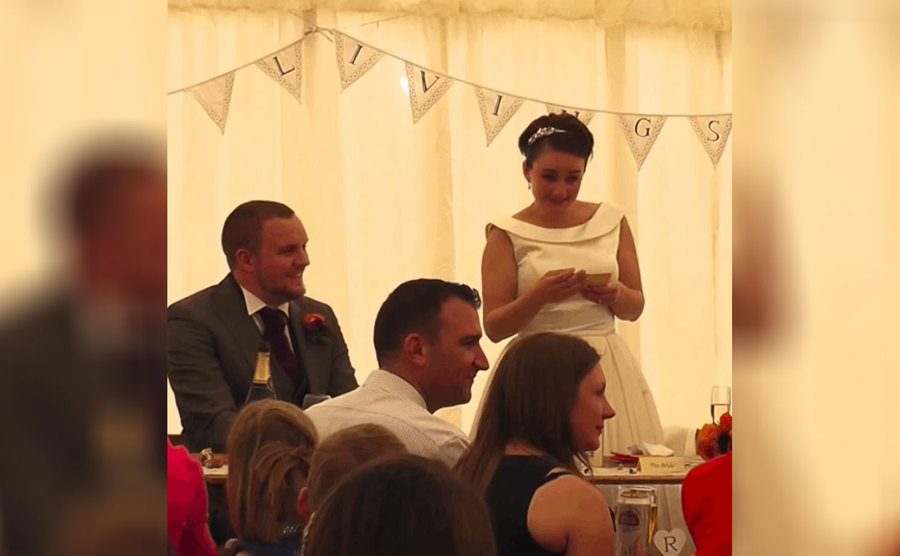 Lana finishes her speech