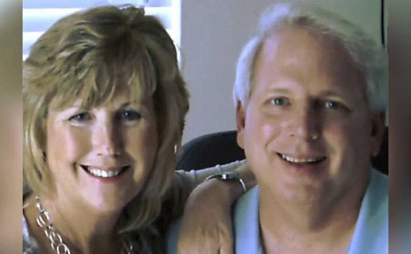 Kay and Marty smiling together