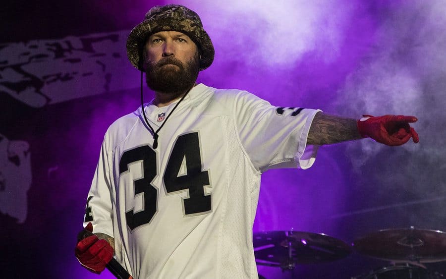 Fred Durst of Limp Bizkit performing in 2018