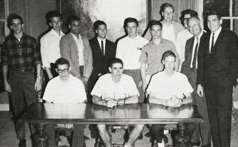 Prentiss Wilson and his classmates 