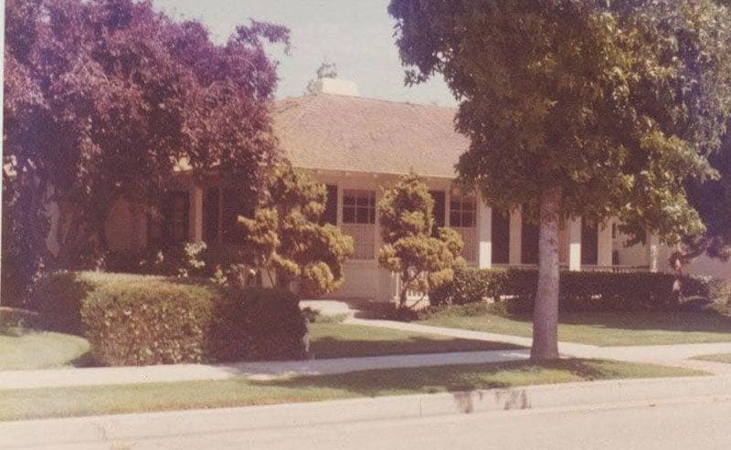 A vintage image of a house in Santa Maria, California 