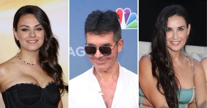 Mila Kunis, Simon Cowell, and Demi Moore
