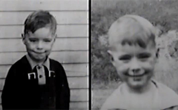 Jim Lewis and Jim Springer as young boys