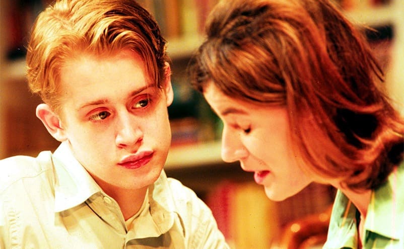 Macaulay Culkin with Irene Jacob in the play “Madame Melville”