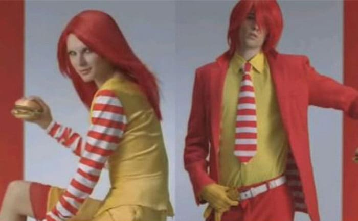 The new Japanese models Donald McDonalds, one female, and one male