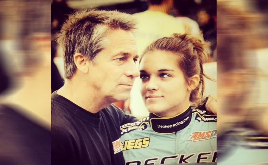 Claire Decker and her father 