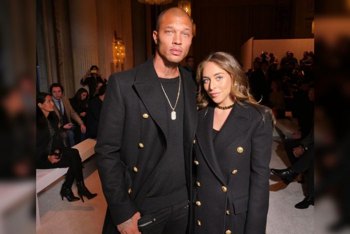 Jeremy Meeks and Chloe Green in the front row