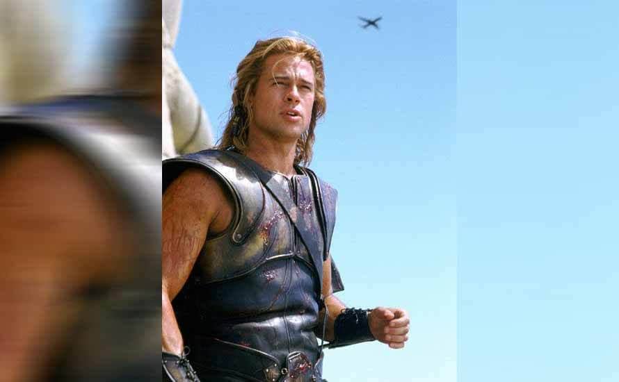 Brad Pitt in the film Troy