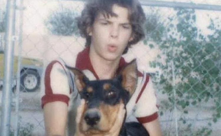 Rick Harrison with a dog