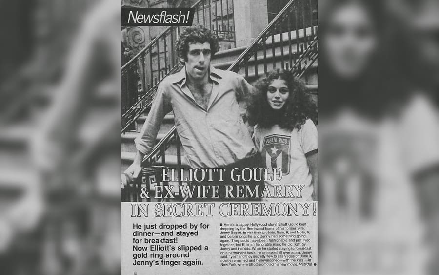 Elliott Gould and Jennifer Bogart