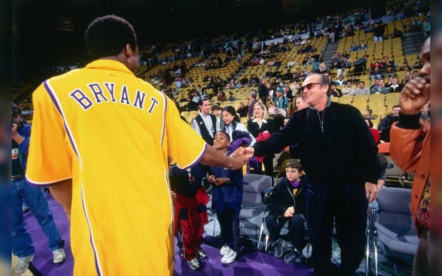 Jack Nicholson and Kobe Bryant