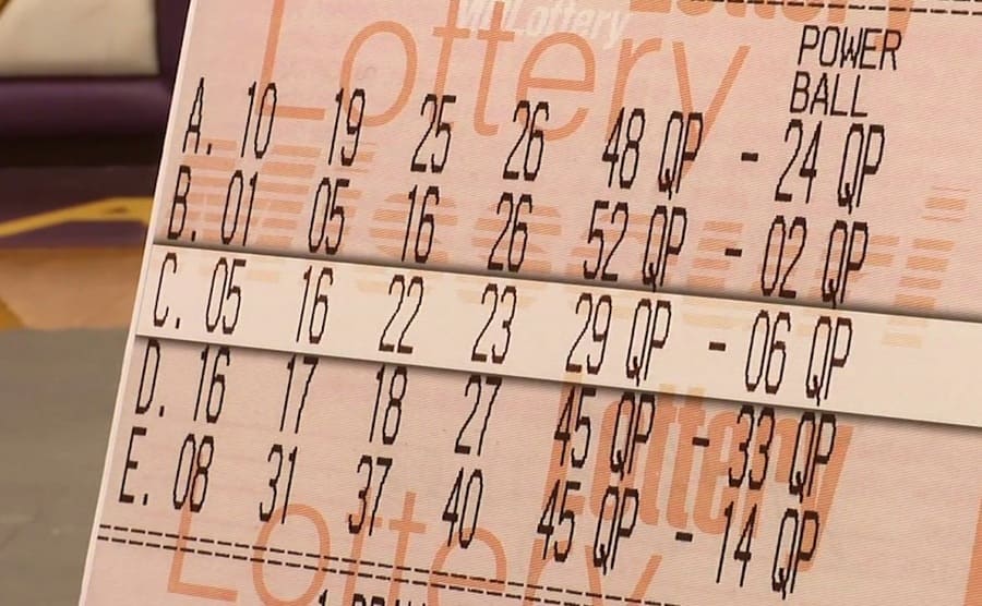 The winning numbers for the Power Ball