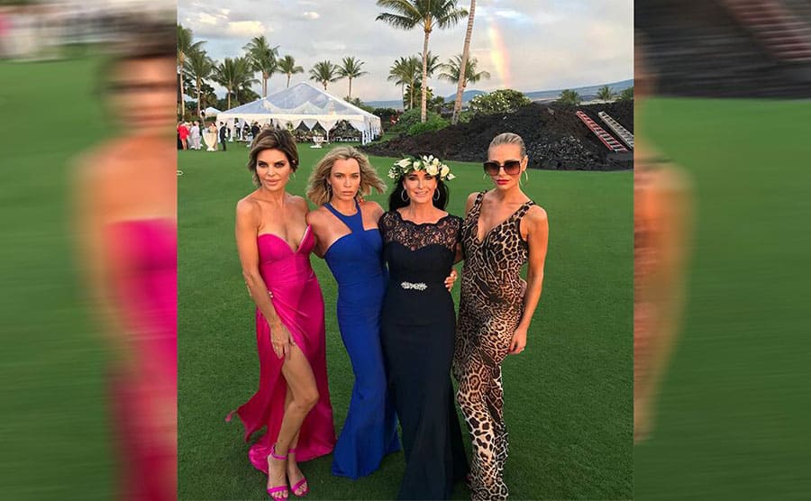 Lisa Rinna, Teddi Mellencamp, Kyle Richards, and Dorit Kemsley at Camille’s wedding