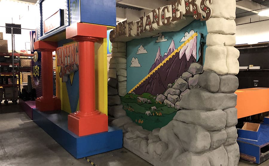 A bunch of games from the Price is Right backstage