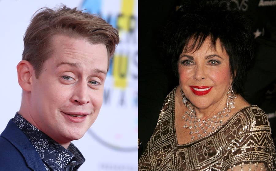 Macaulay Culkin on the red carpet / Elizabeth Taylor on the red carpet