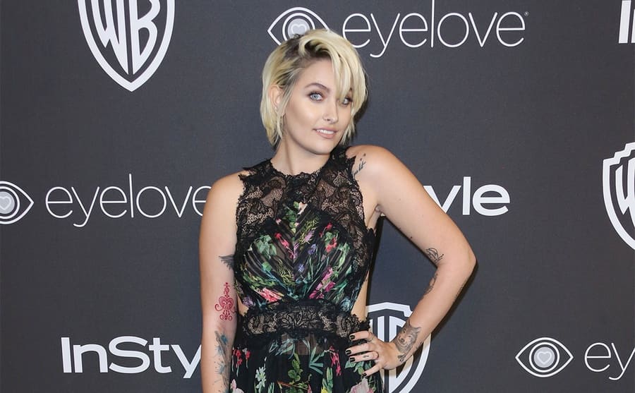 Paris Jackson on the red carpet in 2012