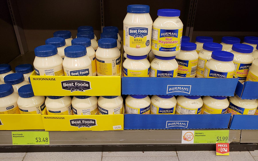 Mayonnaise in Aldi