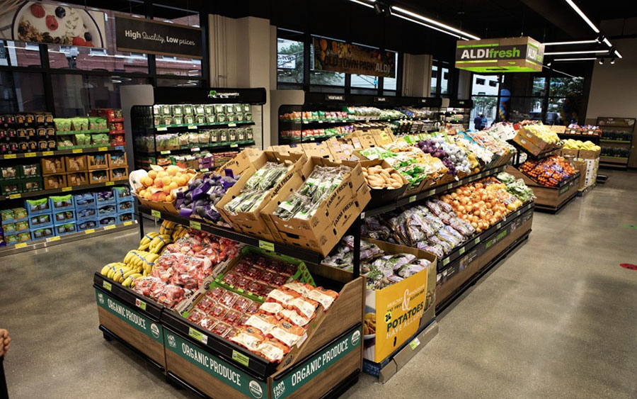 Aldi's Fresh Produce Section