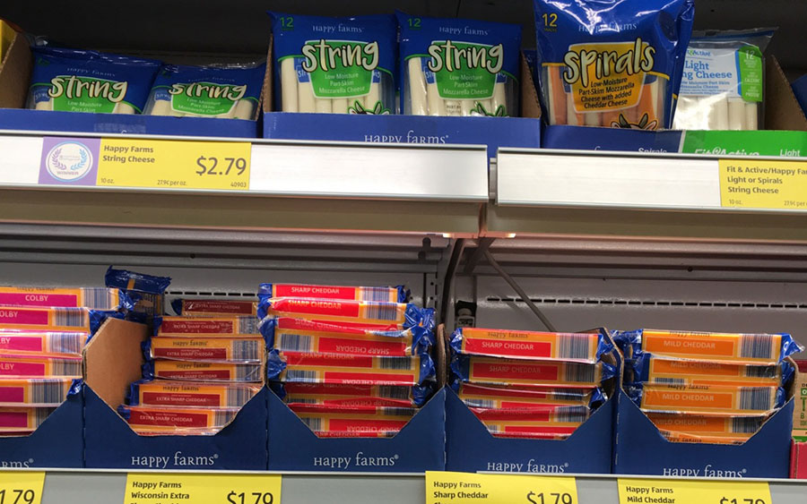 Aldi’s specialty cheeses