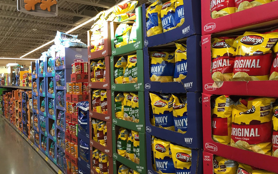 Chips Section at Aldi