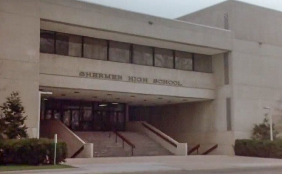The Shermer High School building