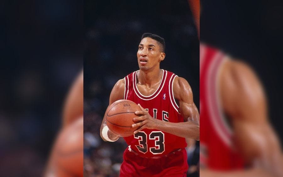 Chicago Bulls' forward Scottie Pippen