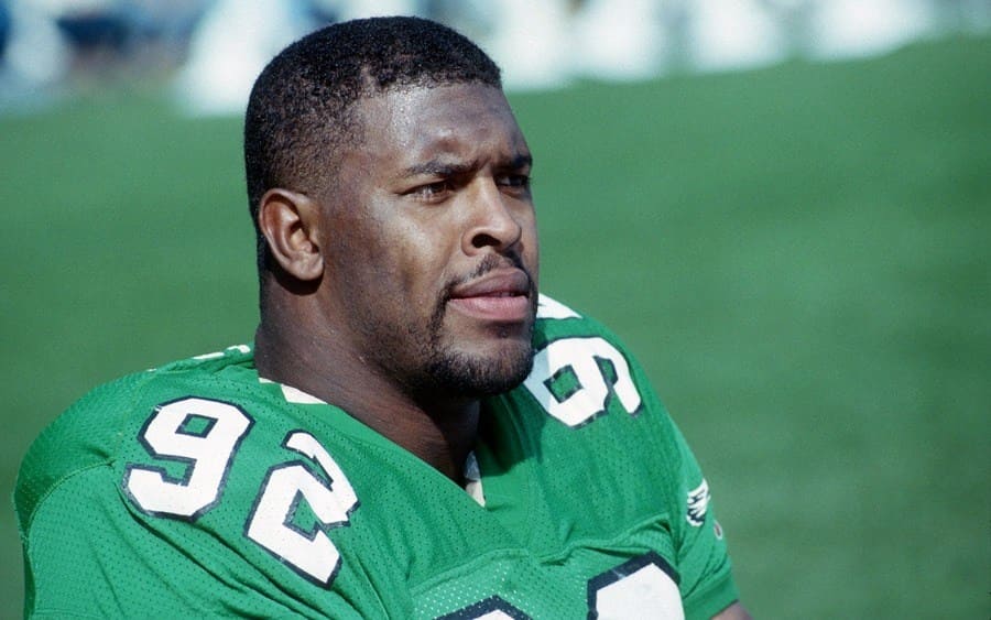 Defensive lineman Reggie White #92 of the Philadelphia Eagles