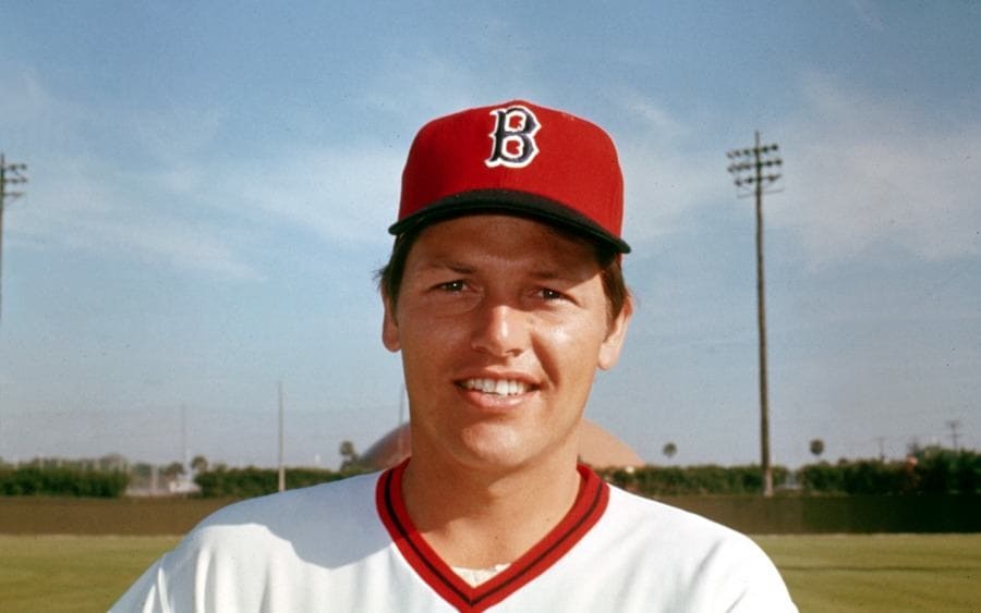 Carlton Fisk of the Boston Red Sox