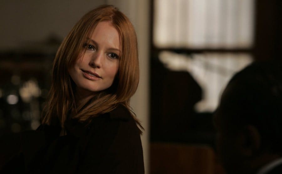 Alicia Witt as Nola Falacci in a scene from Law and Order
