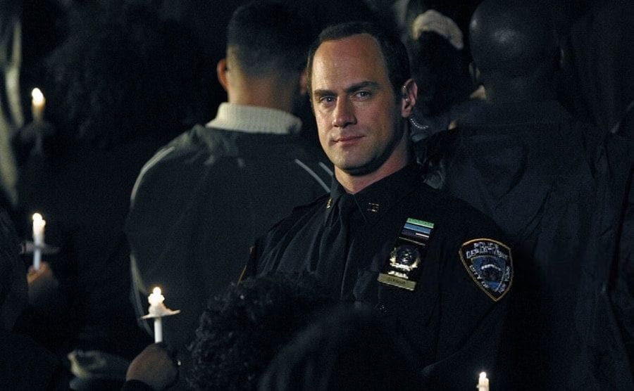 Christopher Meloni as Elliot Stabler in uniform