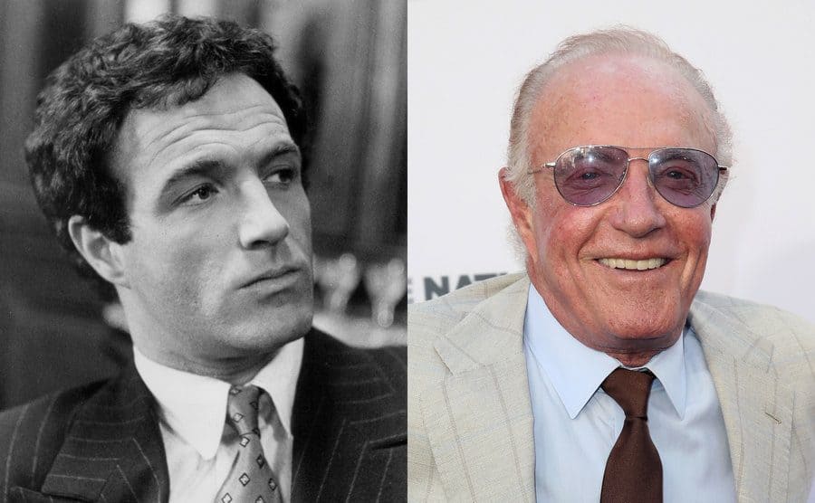 A portrait of James Caan in the Godfather / James Caan on the red carpet today