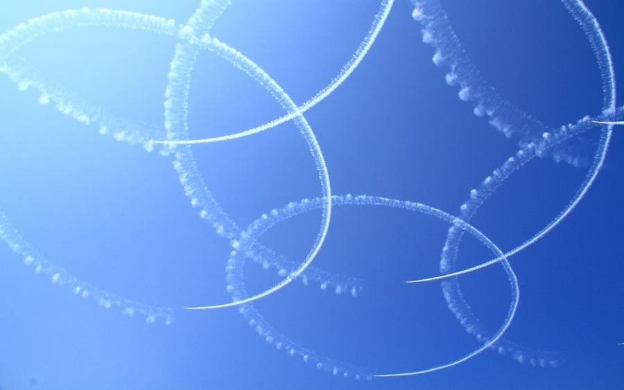 Performances of Blue Impulse
