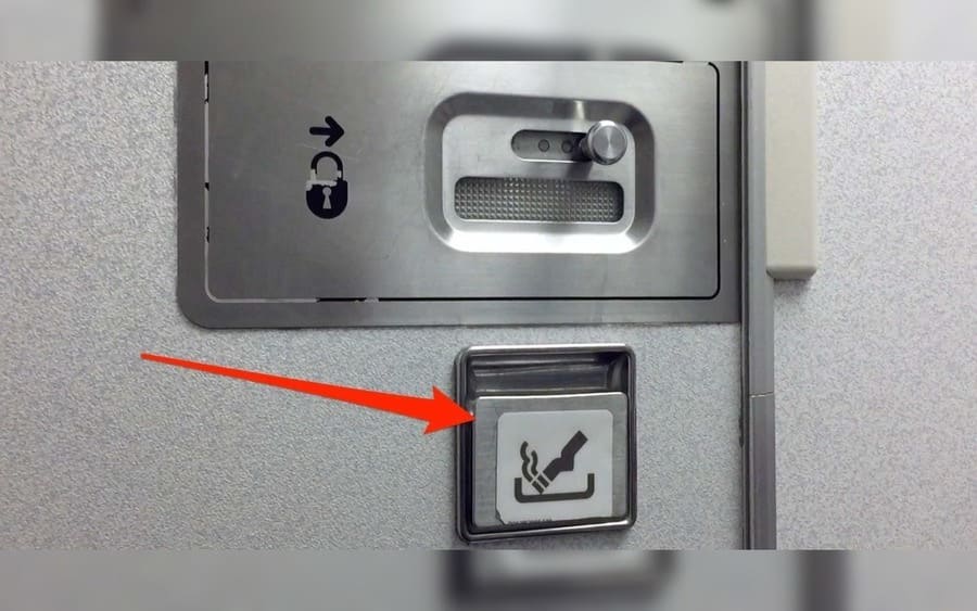 Ashtrays in Airplanes' Toilets